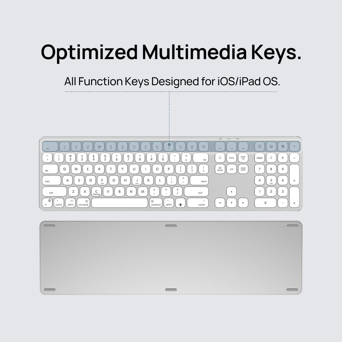 Wireless Keyboard with Numeric Keypad