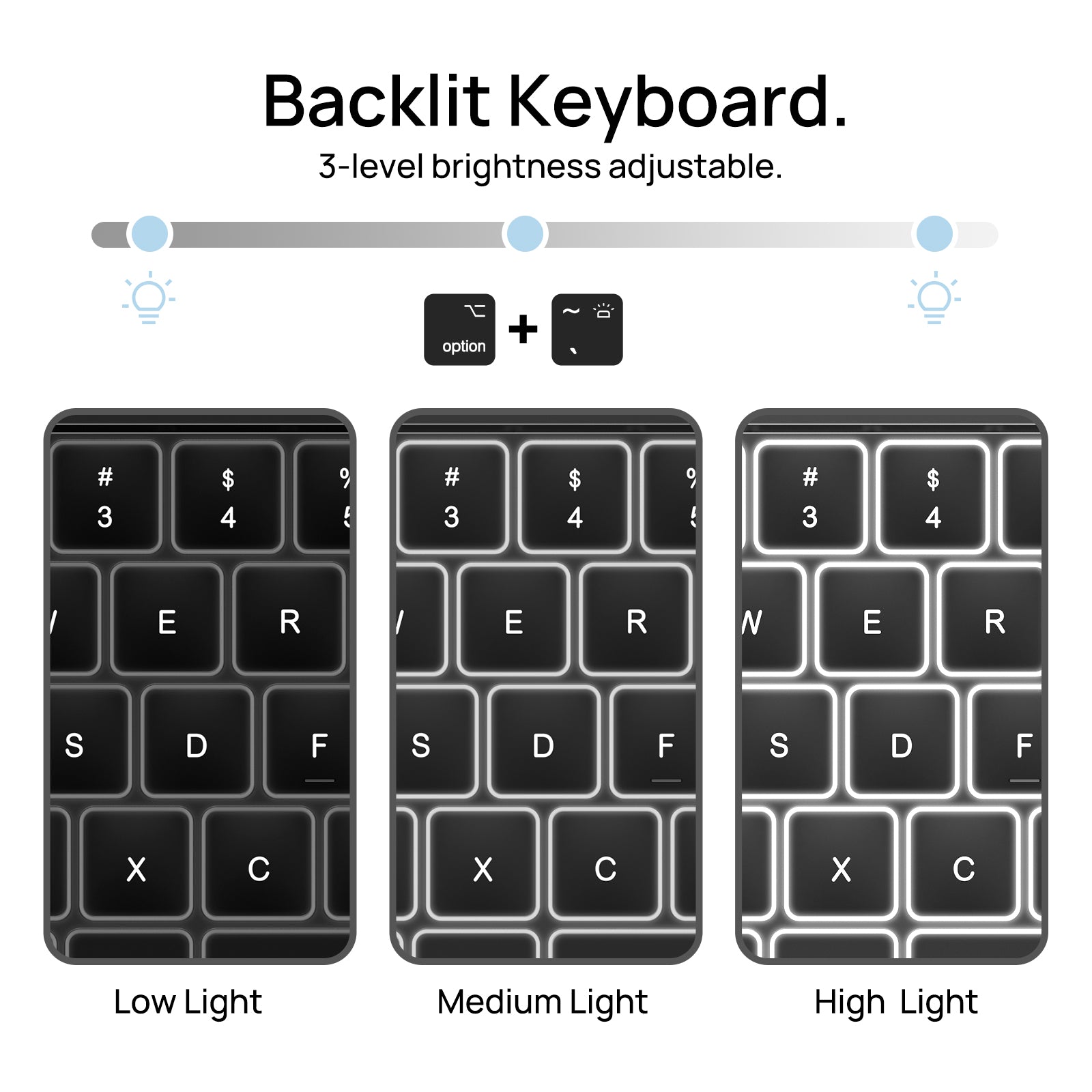 ipad pro case with keyboard with adjustable brightness
