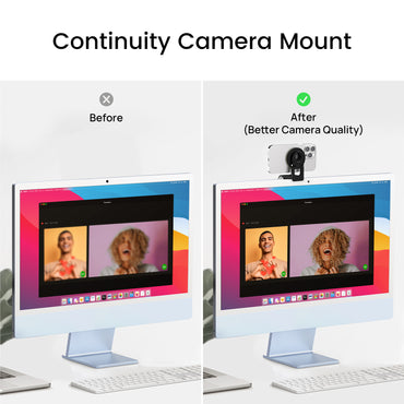 use continuity camera mount for clearer video quality