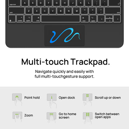 SODI Magnetische schwebende Tastaturhülle für iPad Pro 12,9 Zoll