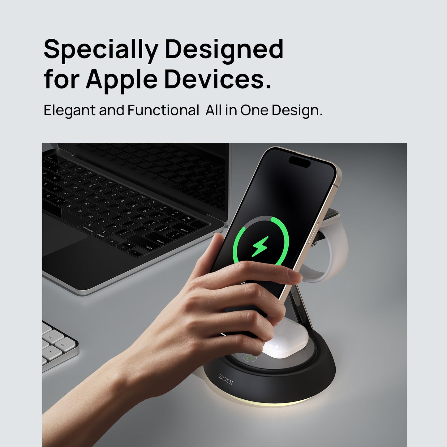 3-in-1 wireless charger​ for apple device