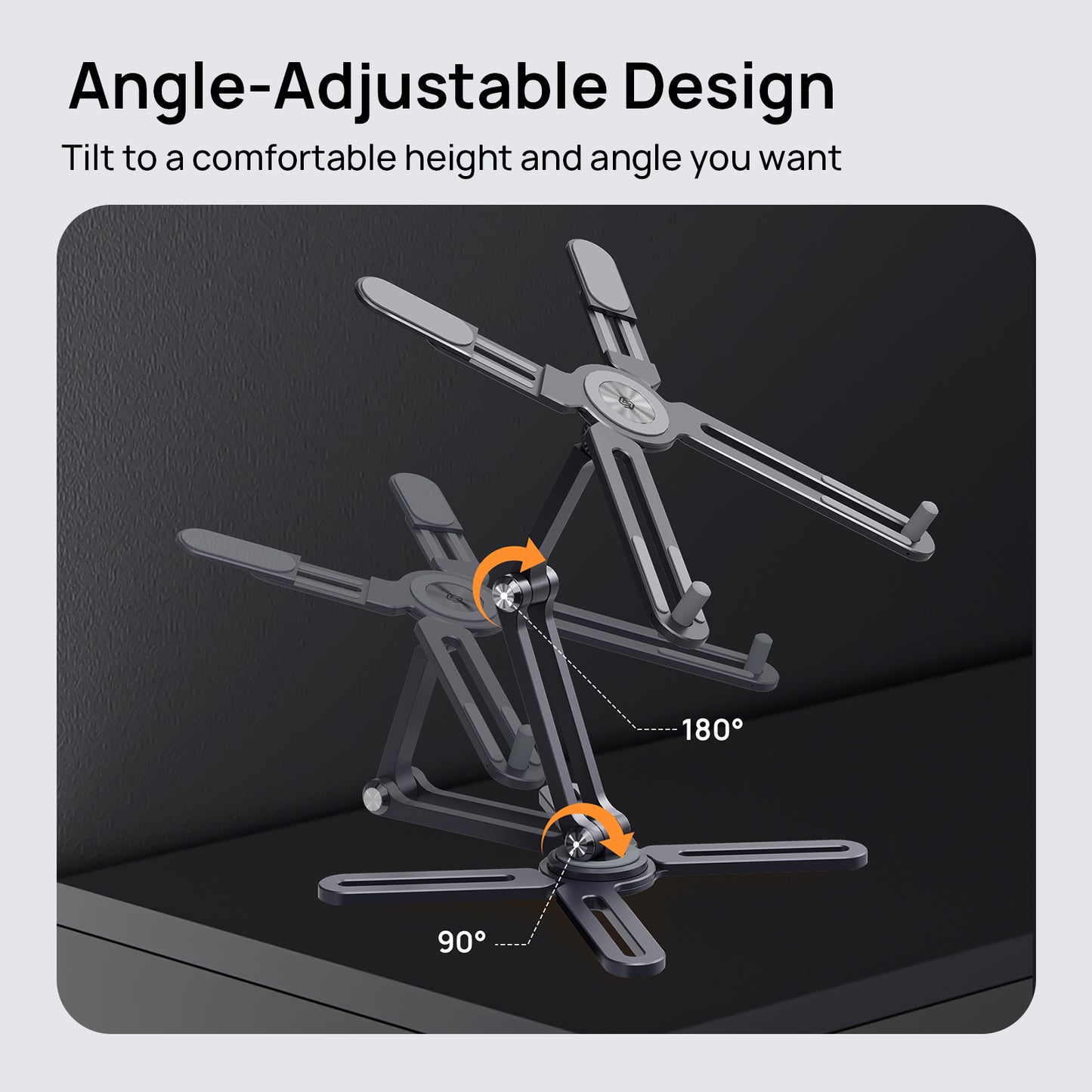 SODI Computer Stand with 360° Rotating Foldable