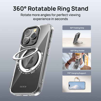 Magnetic Ring Case with Screen Protector Bundle for iPhone 16 Pro / Pro Max