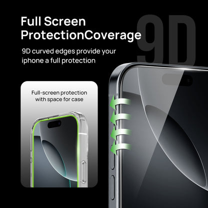 HD Screen Protector for iPhone 16 Pro / Pro Max with Camera Lens Protector