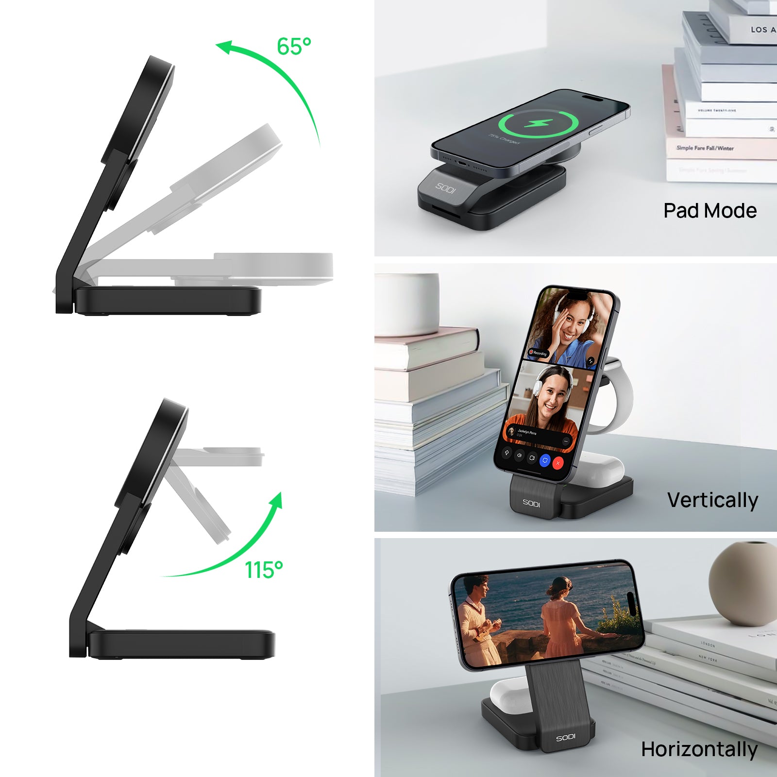 foldable magnetic wireless charger