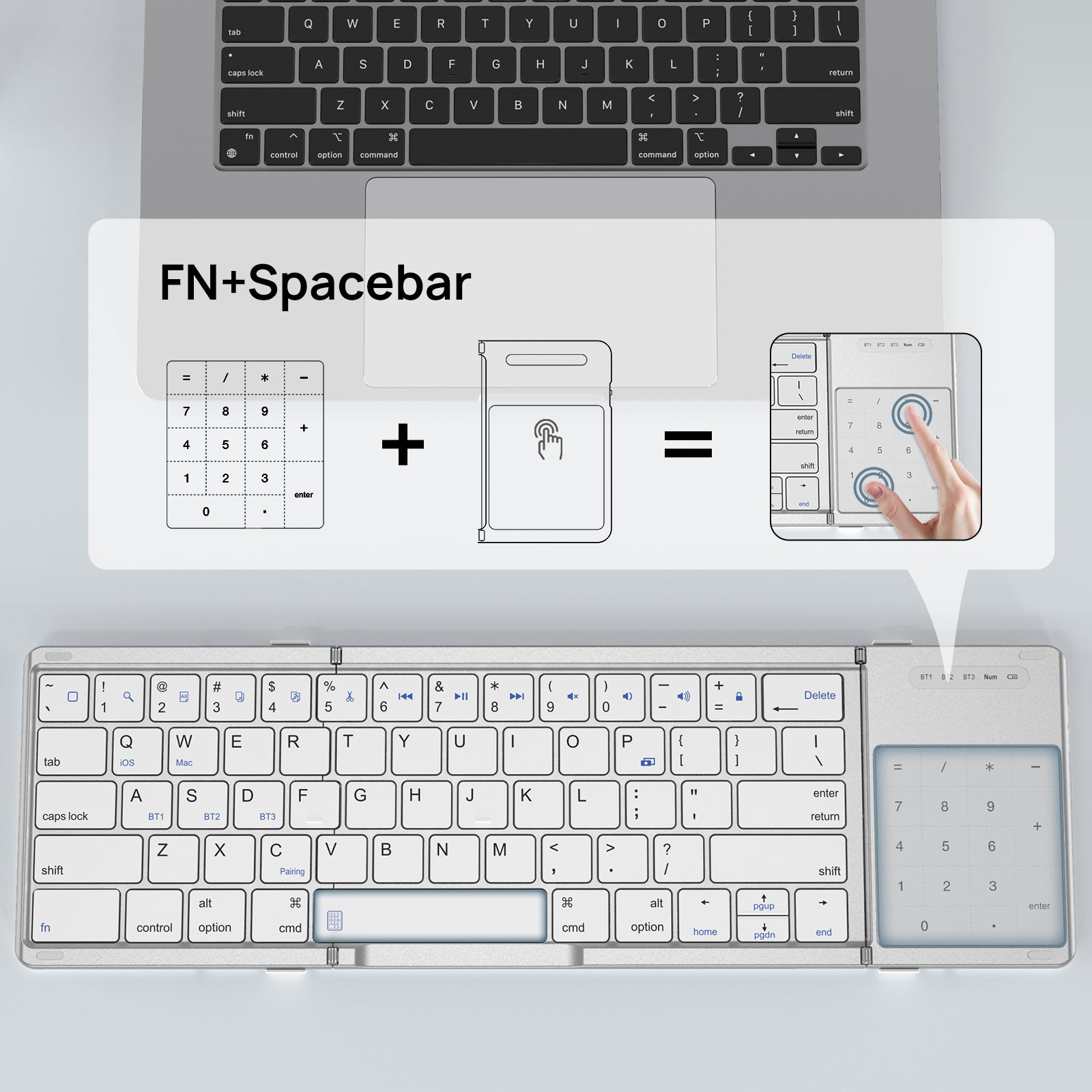 keyboard with touchpad for macbook